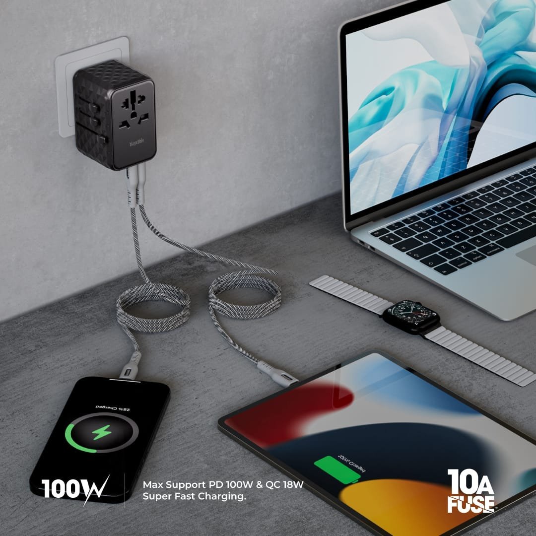 Passport 4 World Travel GaN III Tech 100W Adapter - Image 8