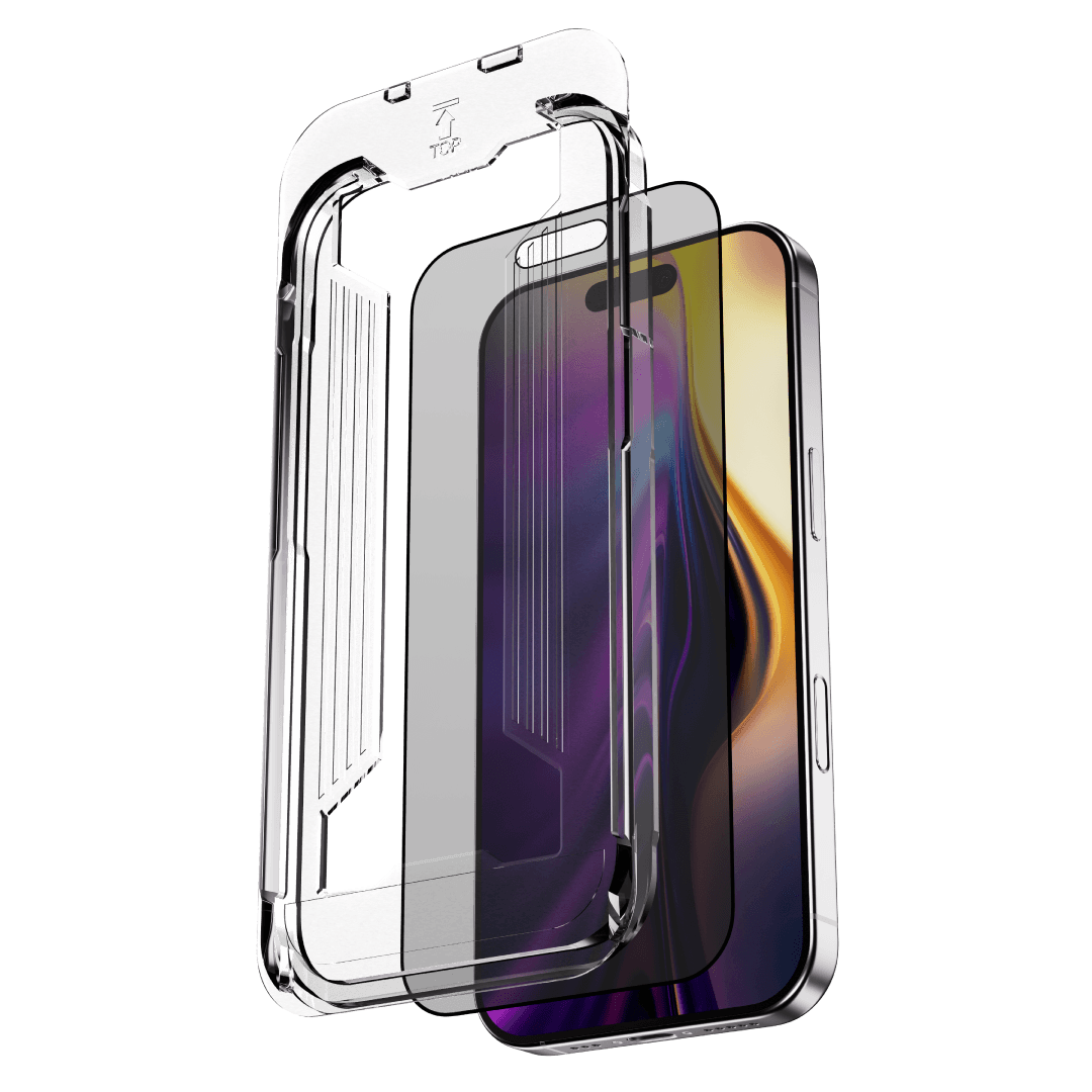 Graphene Rock Series Tempered Glass 2.5D Privacy Screen Protector For iPhone 17 Series