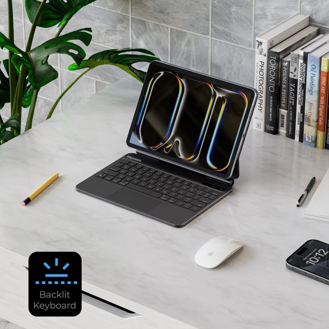 Magic Folio with Trackpad English and Arabic Keyboard for iPad 13" Pro 2024 - Image 2