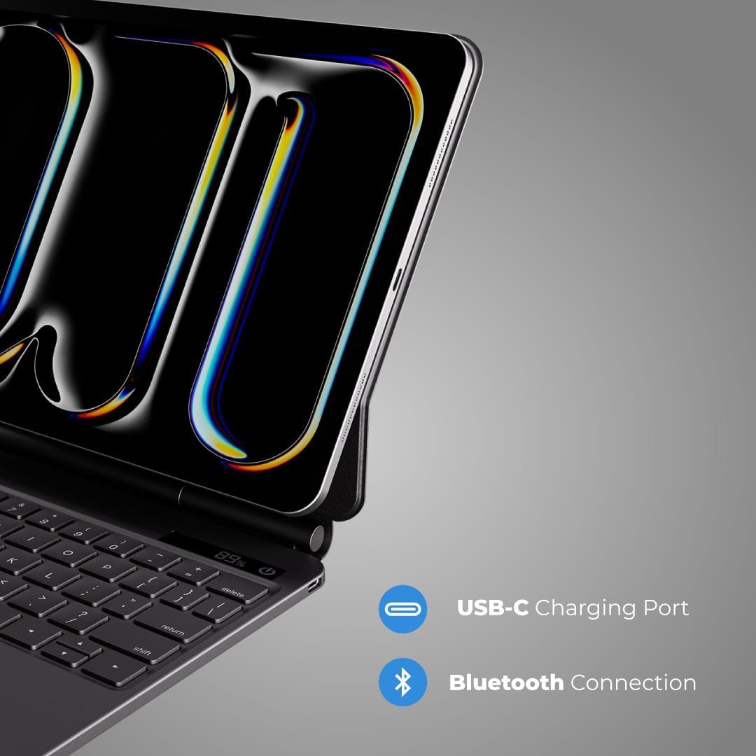 Magic Folio with Trackpad English and Arabic Keyboard for iPad 13" Pro 2024 - Image 6