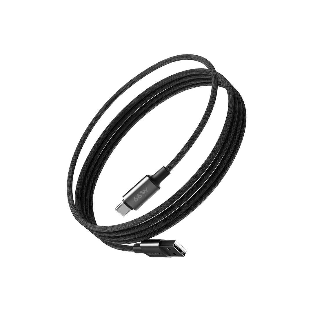 PowerFlow PD 66W USB-A to USB-C 1.2m/3.9ft